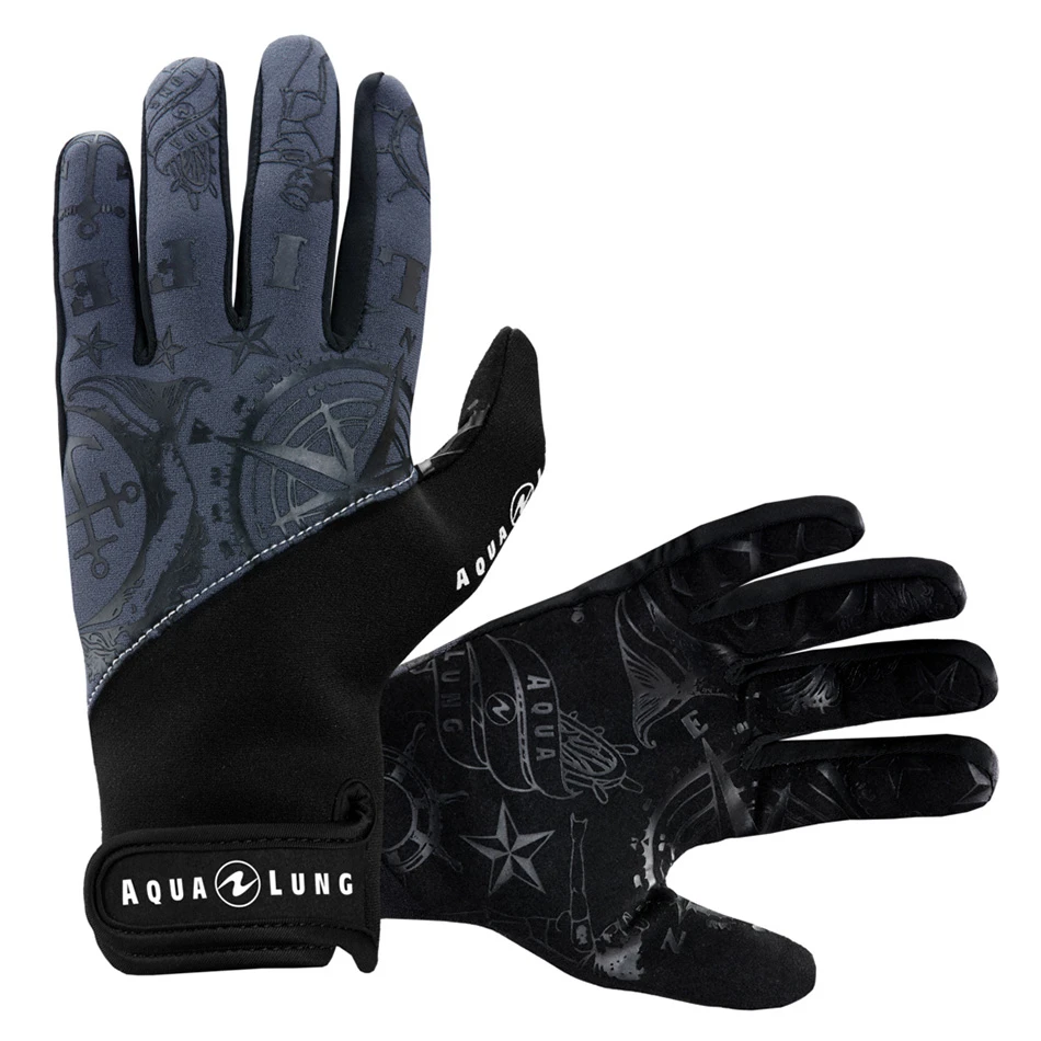 AQUALUNG ADMIRAL III Noir/gris Gants Homme 3 AQUALUNG ADMIRAL III Noir/gris Gants Homme